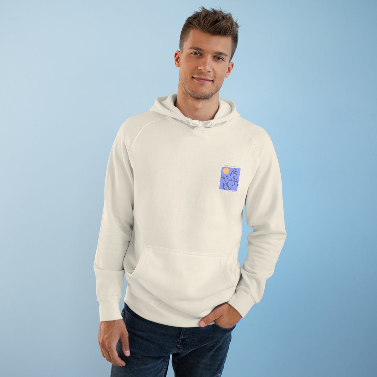 Adult Modern Blue Lavender Hoodie