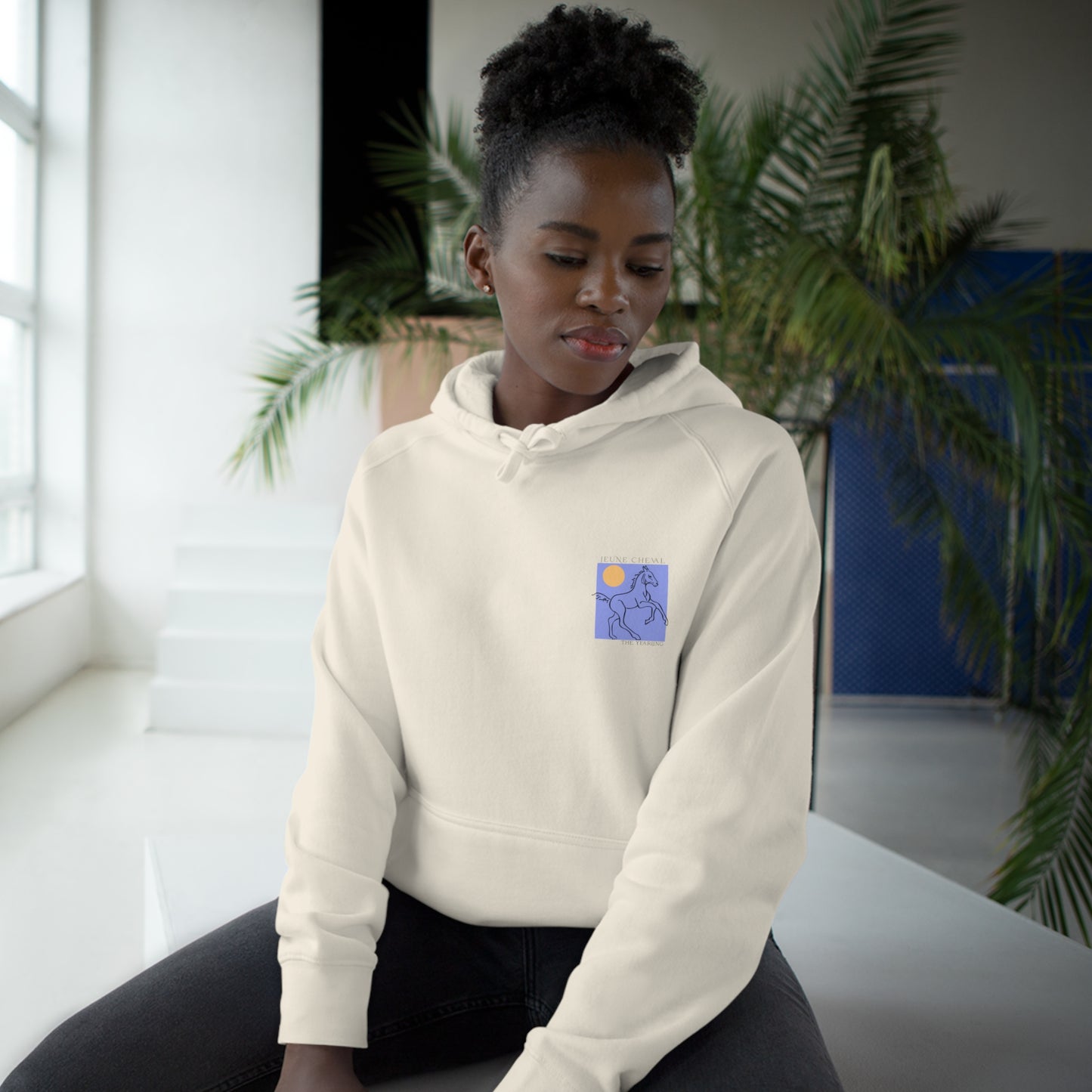 Adult Modern Blue Lavender Hoodie