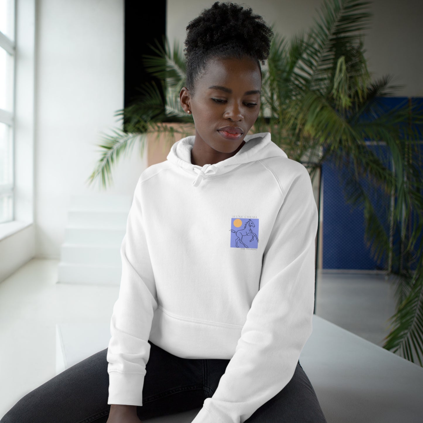 Adult Modern Blue Lavender Hoodie