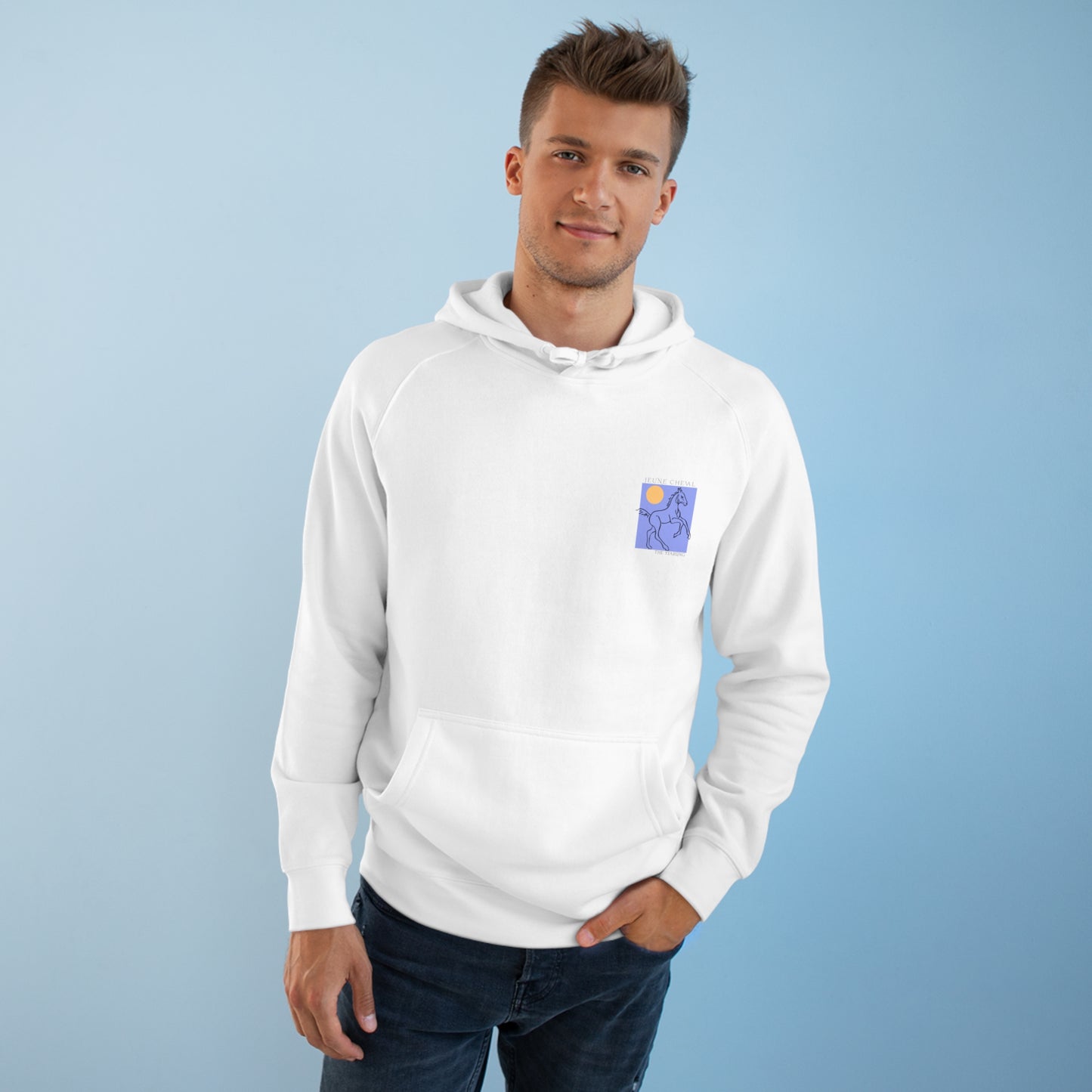 Adult Modern Blue Lavender Hoodie
