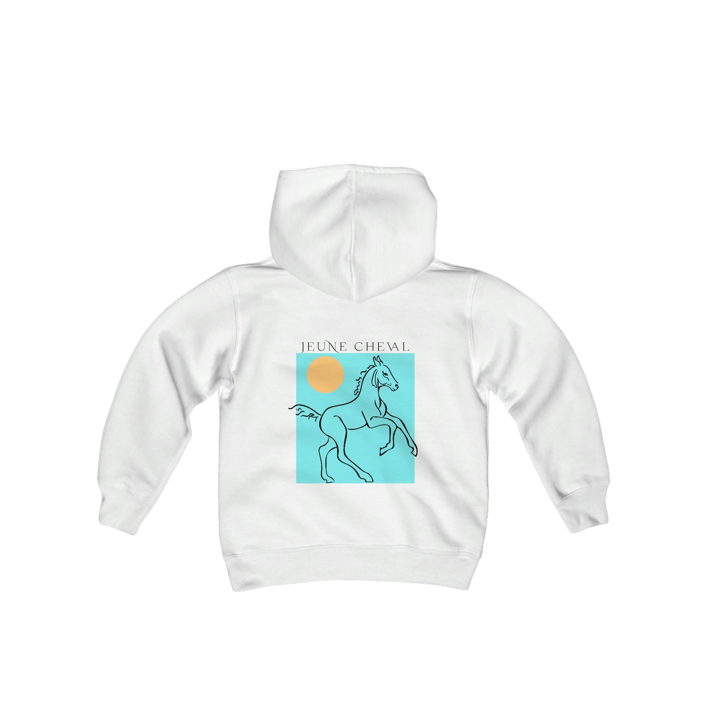 Youth Modern Teal Hoodie