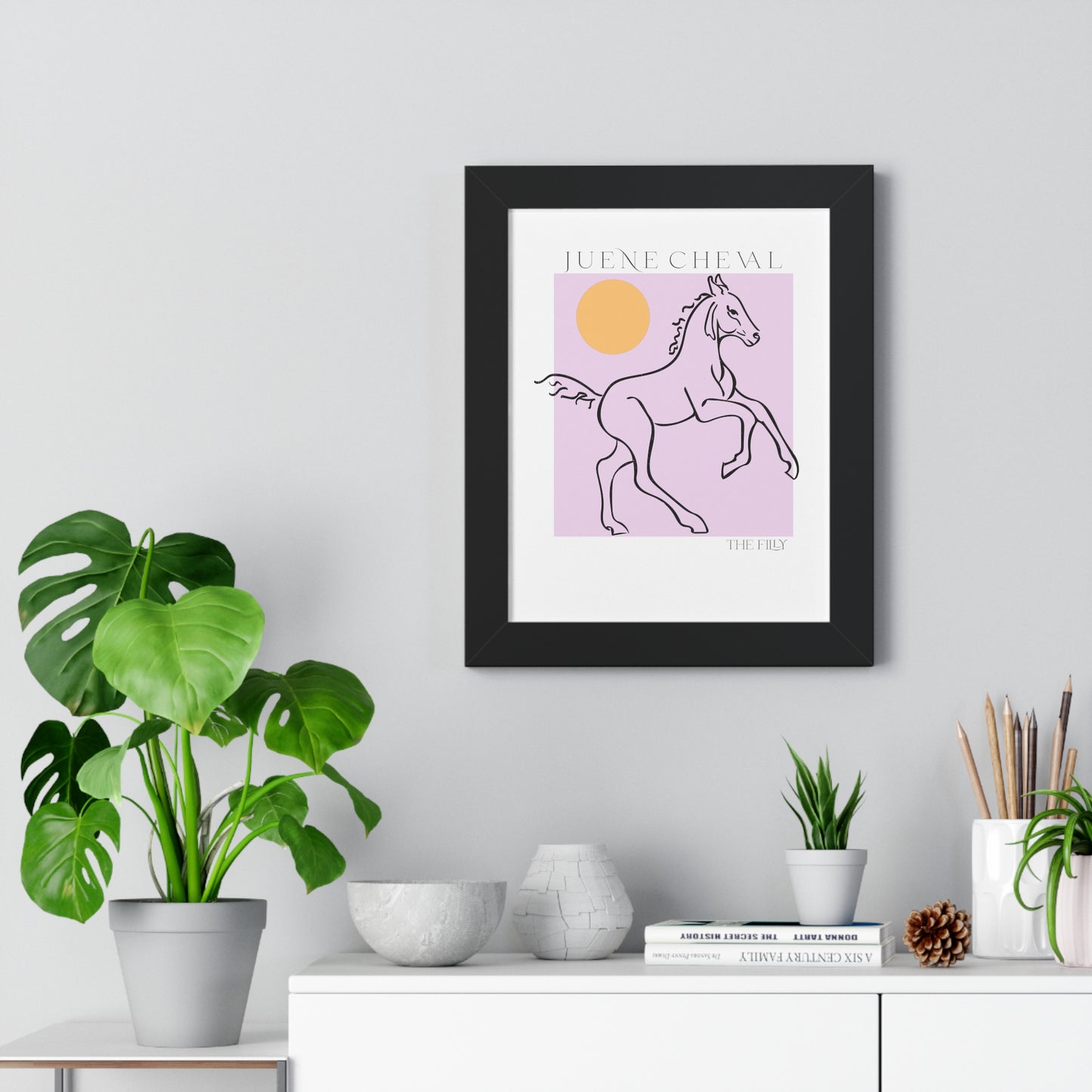 Framed Modern Filly Print