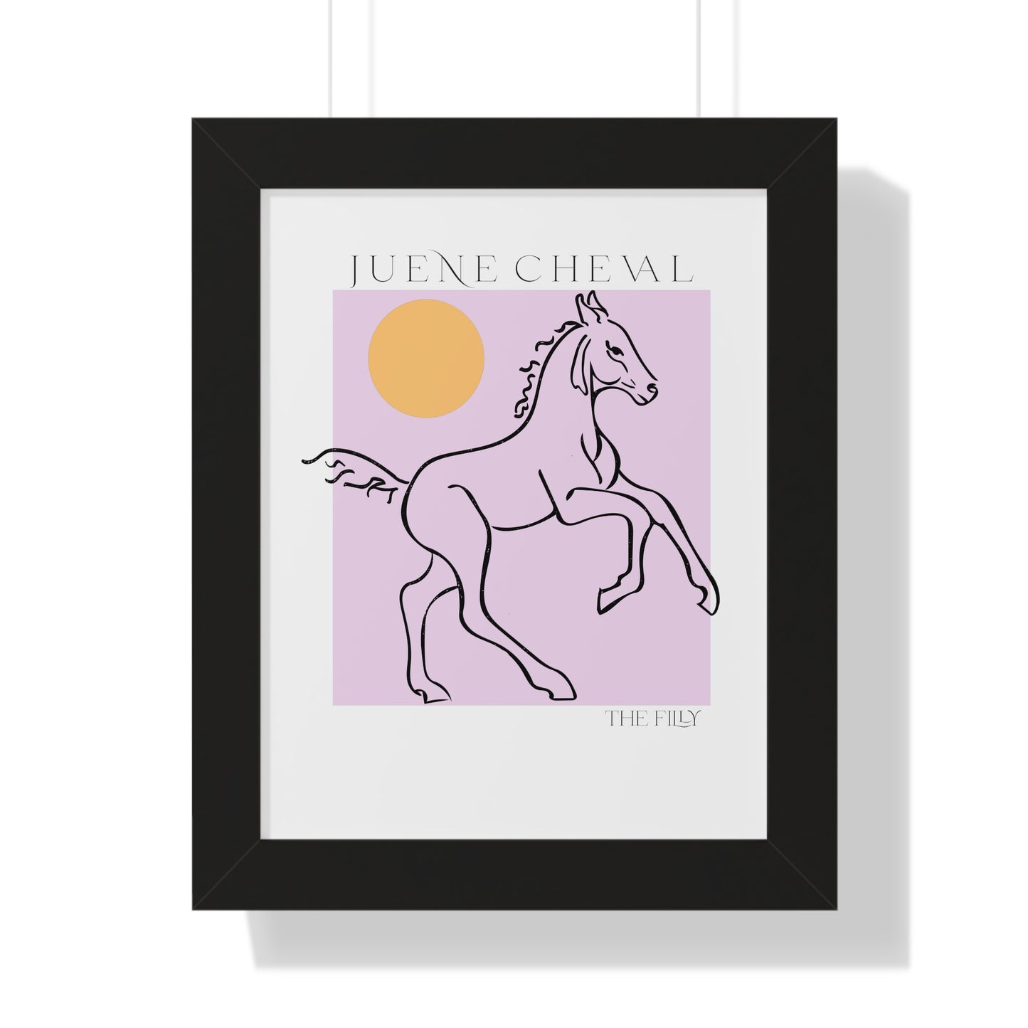 Framed Modern Filly Print