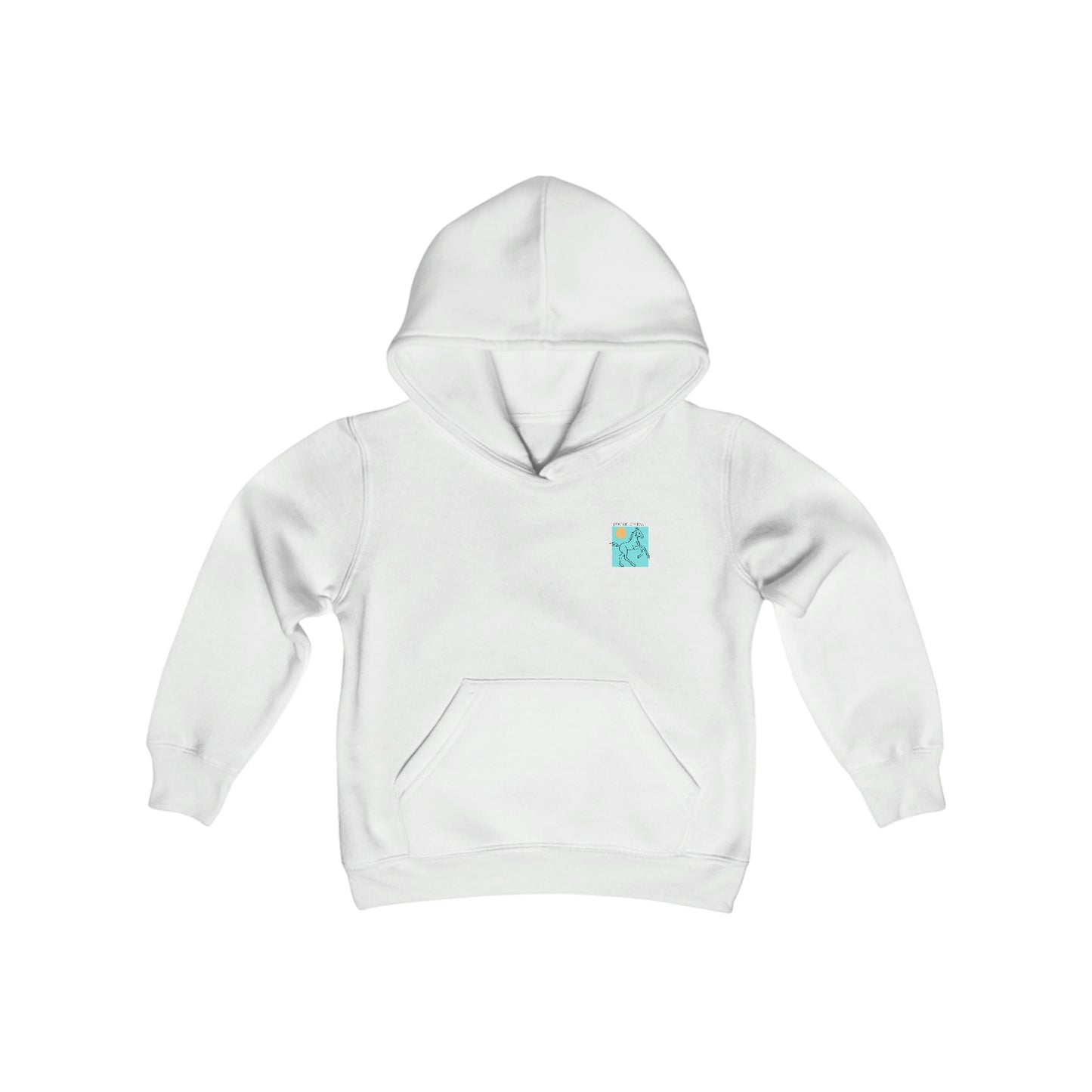 Youth Modern Teal Hoodie